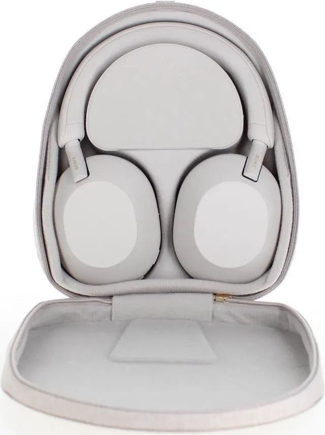 Alt view image 14 of 20 - Sony WH-1000XM5 Noise-Canceling Wireless Over-Ear Headphones (Silver)