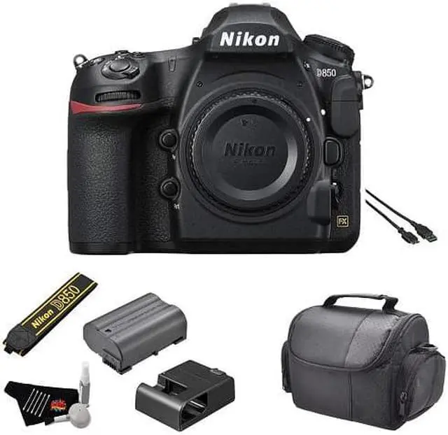 Main image of Nikon D850 FX-Format DSLR Camera (Body) - Kit with Carrying Case + More - International Model