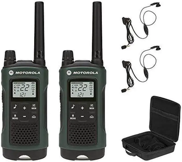 Alt view image 3 of 5 - Motorola Talkabout T465 Rechargeable Two-Way Radio Bundle (Green)