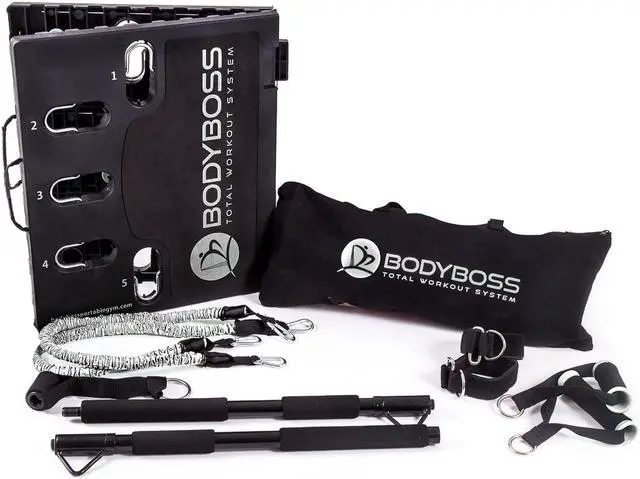 Alt view image 2 of 4 - BodyBoss Home Gym 2.0 - Full Portable Gym Home Workout Package - PKG4-Silver