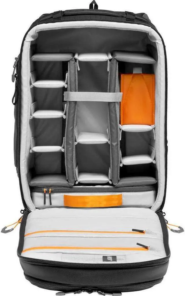 Alt view image 14 of 20 - Lowepro Pro Trekker BP 350 AW II Backpack for Pro CSC/STD DSLR, Black/Dark Gray