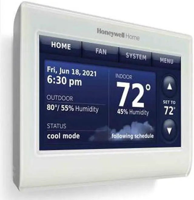 Alt view image 4 of 4 - 2-Pack Honeywell THX9421R5021WW Thermostat with Red LINK Technology -White