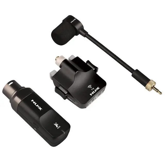 Alt view image 5 of 7 - B-6 Saxophone Wireless System with Charging Case,Operation Range of 20 Meters,High-Resolution 24- bit/44.1kHz Audio,2.4GHz Wireless Saxophone Microphone