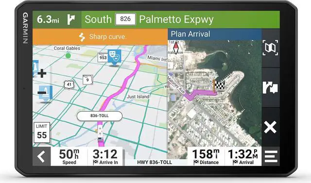 Main image of Garmin RV 895, Large, Easy-to-Read 8 GPS RV Navigator, Custom RV Routing, High-Resolution Birdseye Satellite Imagery, Directory of RV Parks and Services, Landscape or Portrait View Display