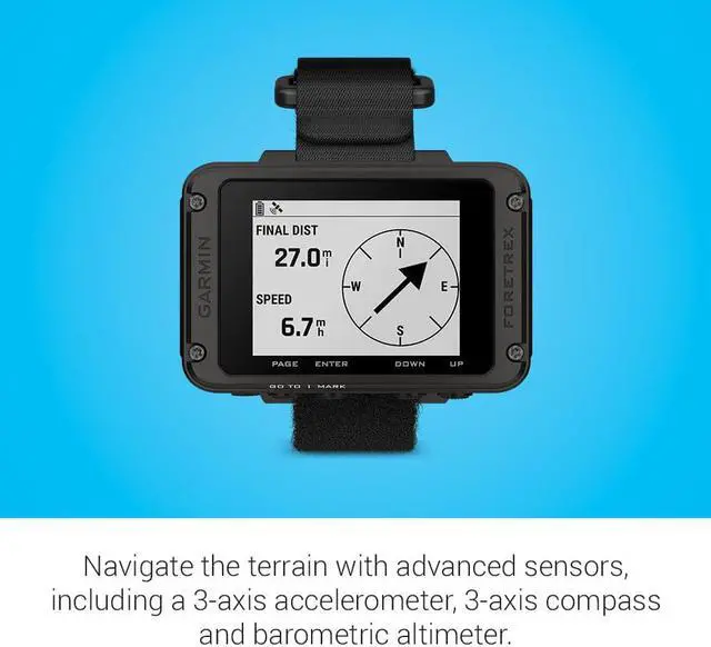 Alt view image 3 of 9 - Garmin Foretrex 801, Wrist-Mounted GPS Navigation with Strap, Upgraded Multi-Band GNSS, Longer Battery Life