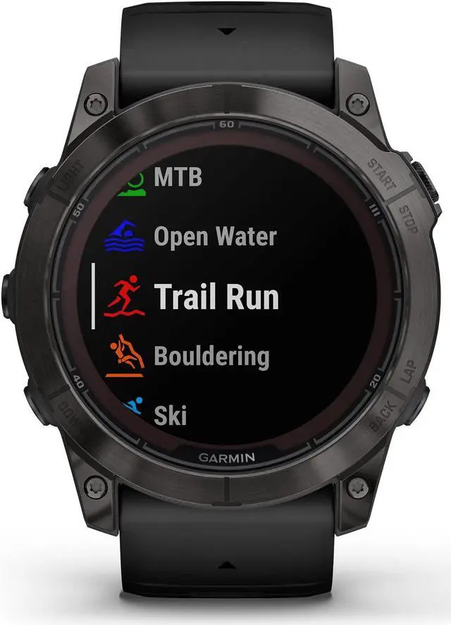 Alt view image 2 of 4 - Garmin fenix 7X Pro – Sapphire Solar Edition, Carbon Gray DLC Titanium with Black Band | Solar Charging GPS Smart Watch 010-02778-10