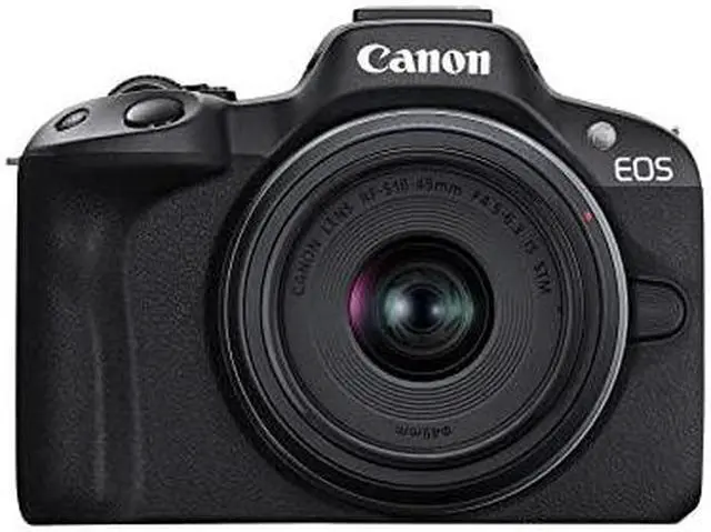 Main image of Canon EOS R50 Mirrorless Vlogging Camera (Black) w/RF-S18-45mm F4.5-6.3 is STM & RF-S55-210mm F5-7.1 is STM Lenses, 24.2 MP, 4K Video, Subject Detection & Tracking, Compact, Smartphone Connection