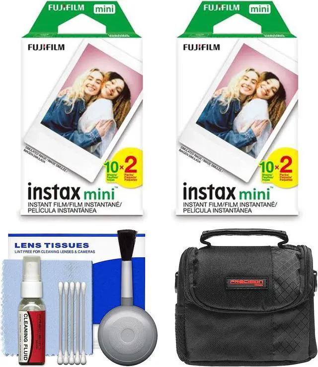 Main image of Essentials Bundle for Fujifilm Instax Mini Film Camera with 40 Color Prints