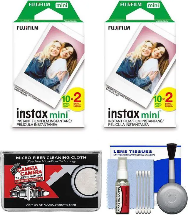 Main image of Essentials Bundle for Fujifilm Instax Mini Film Camera with 40 Films + More