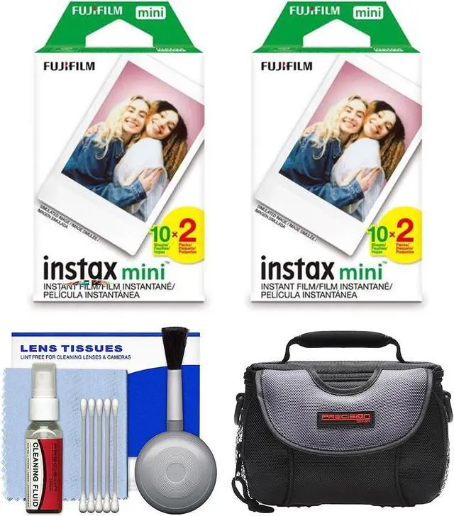 Main image of Essentials Bundle for Fujifilm Instax Mini Film Camera with 40 Films + Bag
