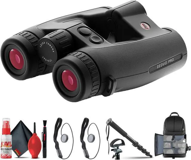 Main image of Leica 8x32 Geovid Pro Rangefinder Binoculars (40809) + Tripod Adapter + BackPack + More