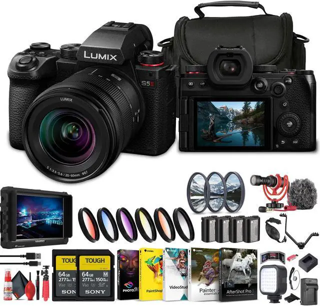 Main image of Panasonic Lumix S5 II Mirrorless Camera with 20-60mm Lens + 4K Monitor + More