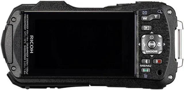 Alt view image 3 of 4 - Ricoh WG-80 Waterproof Digital Camera (Black) with Tripod (International Model)