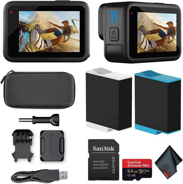 Main image of GoPro HERO11 - Waterproof Action Camera With + 64GB Card and Extra Battery