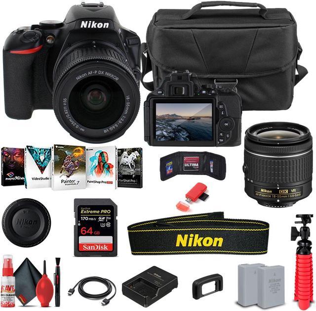 Nikon D5600 DSLR Camera W/ 18-55mm Lens 1576 - Basic Bundle