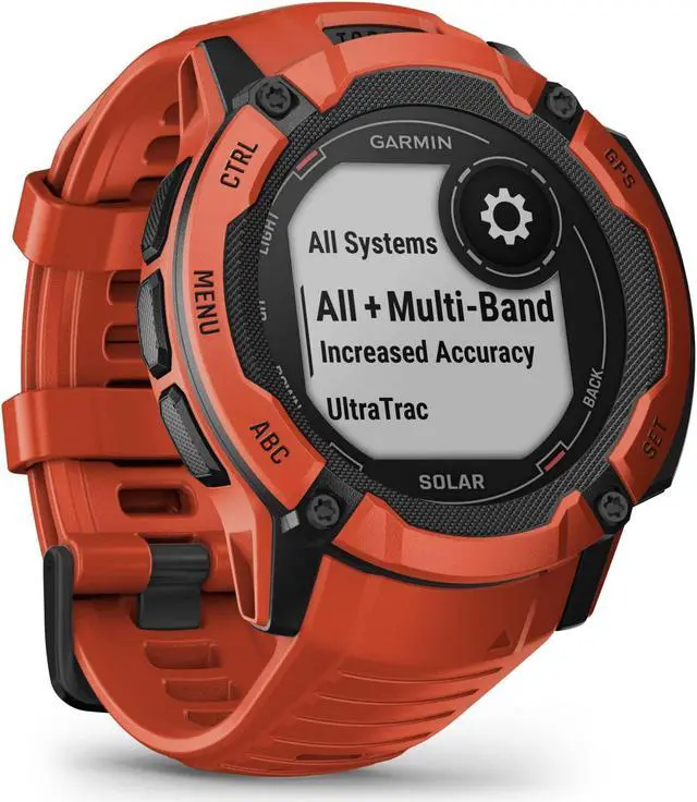 Alt view image 4 of 4 - Garmin Instinct 2X, Solar, Flame Red | GPS Smart Watch 010-02805-11