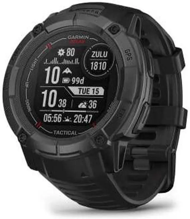 Main image of Garmin Instinct 2X Solar - Tactical Edition, Rugged GPS Smartwatch, (Black)