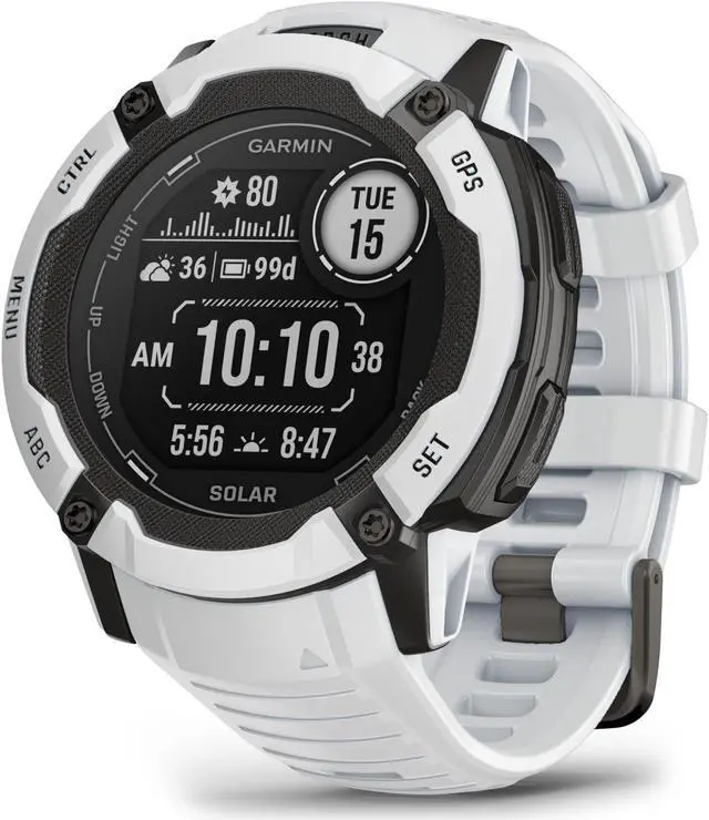 Alt view image 2 of 4 - Garmin Instinct 2X Solar, Whitestone | GPS Smart Watch 010-02805-14