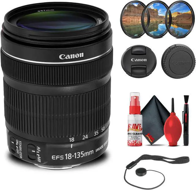 Main image of Canon EF-S 18-135mm f/3.5-5.6 IS STM Lens with 64GB Extreme Pro Card + More