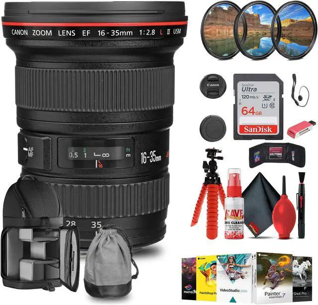 Canon EF 16-35mm f/2.8L II USM Lens with Filter kit +