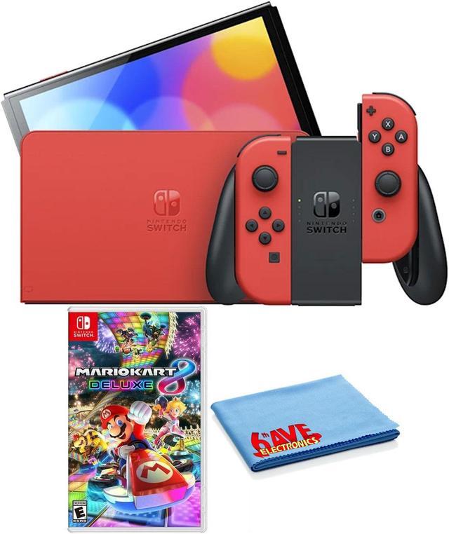 Nintendo Switch - OLED: Mario Red Edition Bundle with Mario Kart 8 Deluxe  Game