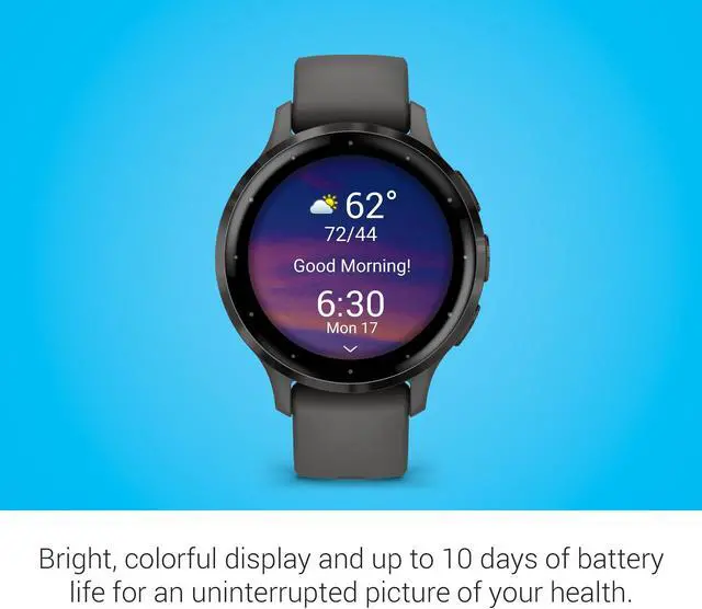 Alt view image 4 of 14 - Garmin Venu 3S, Slate Stainless Steel Bezel with Pebble Gray Case and Silicone Band | Smart Watch 010-02785-00