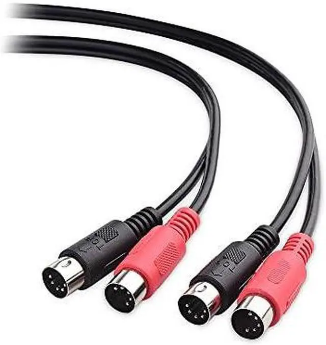 Main image of XPIX Dual MIDI Cable, Dual 5-pin DIN to Same, 3 M, Ideal for Live Stage and Studio Recording