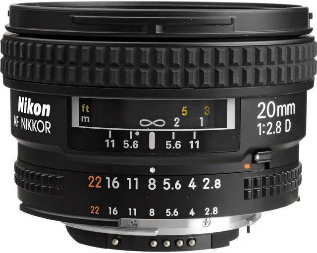 Alt view image 2 of 4 - Nikon AF NIKKOR 20mm f/2.8D Lens (1913) + 64GB Memory Card + Filter Kit + BackPack - Bundle