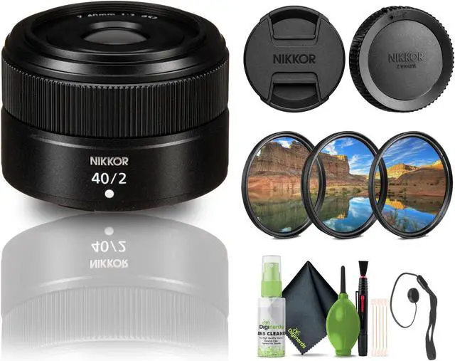 Main image of Nikon NIKKOR Z 40mm f/2 Standard Prime Lens for Nikon Z Cameras (20102) + Filters - Bundle