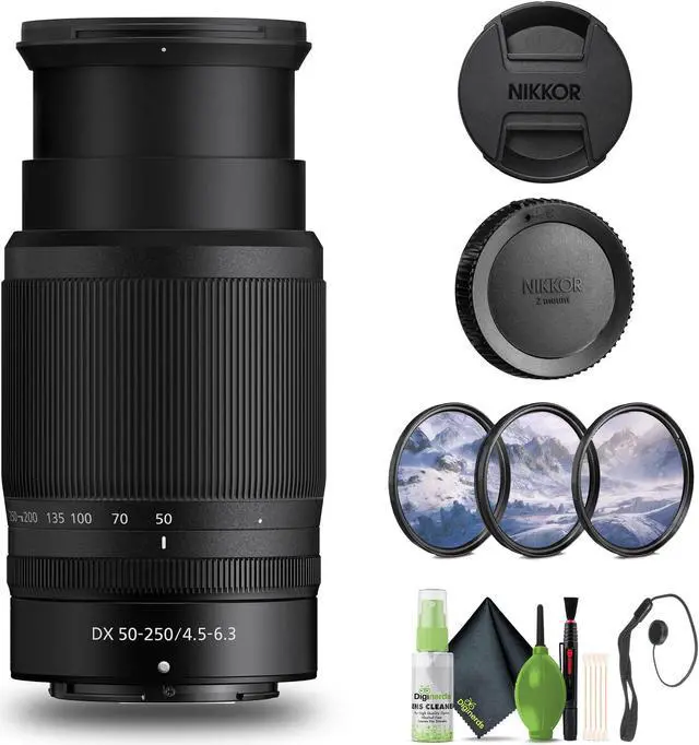Main image of Nikon NIKKOR Z DX 50-250mm f/4.5-6.3 VR Telephoto Zoom Lens for Nikon Z Series - Bundle