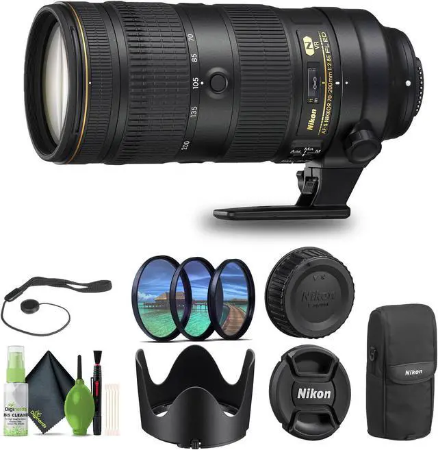 Main image of Nikon - AF-S NIKKOR 70-200mm f/2.8G ED VR II Telephoto Zoom Lens (2185) + Filters - Bundle