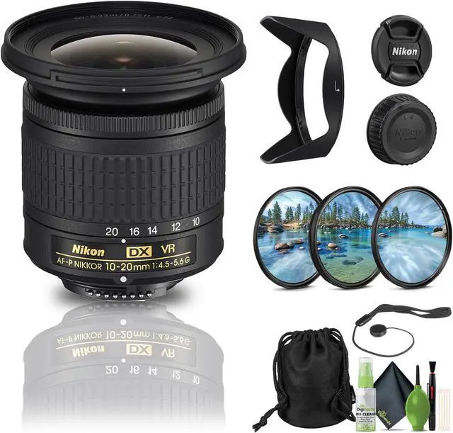 Main image of Nikon - AF-P DX NIKKOR 10-20mm f/4.5-5.6G VR Wide-Angle Zoom Lens - Bundle