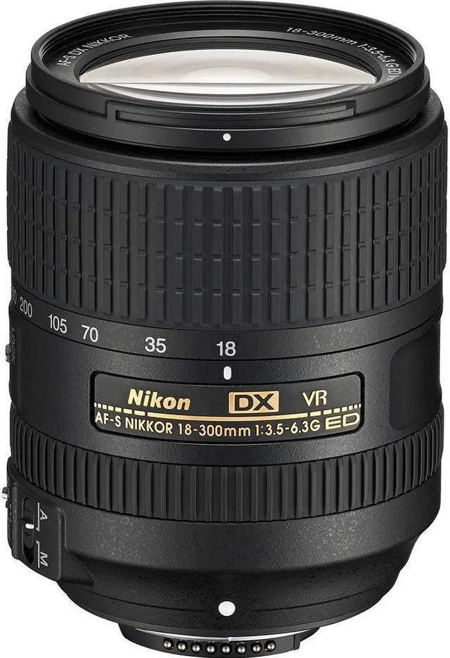 Alt view image 2 of 4 - Nikon AF-S DX NIKKOR 18-300mm f/3.5-6.3G ED VR Lens (2216) + Filter Kit + Cap Keeper - Bundle