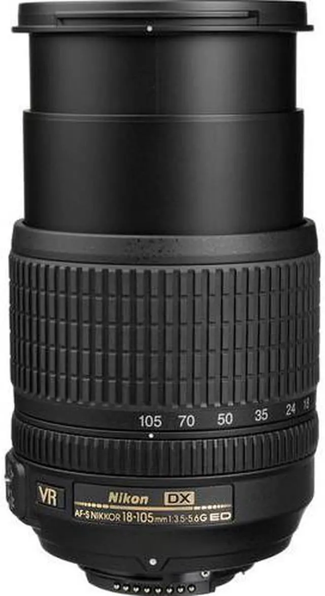 Alt view image 2 of 4 - Nikon AF-S DX NIKKOR 18-105mm f/3.5-5.6G ED VR Lens (2179) + Filter Kit + Cap Keeper - Bundle
