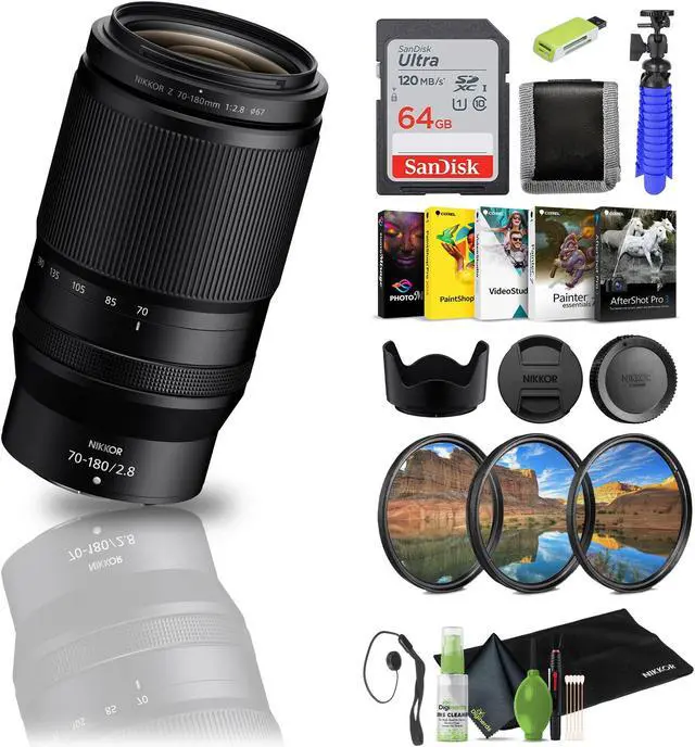 Main image of Nikon - NIKKOR Z 70-180mm f/2.8 Standard Zoom Lens for Z Mount Cameras (20120) - Bundle