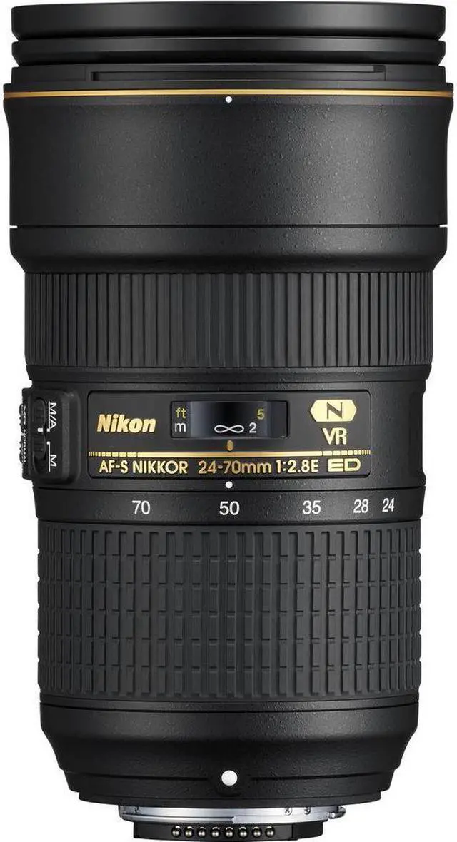 Alt view image 3 of 4 - Nikon - AF-S NIKKOR 24-70mm f/2.8E ED VR Wide-Angle Zoom Lens (20052) + 64GB Card - Bundle