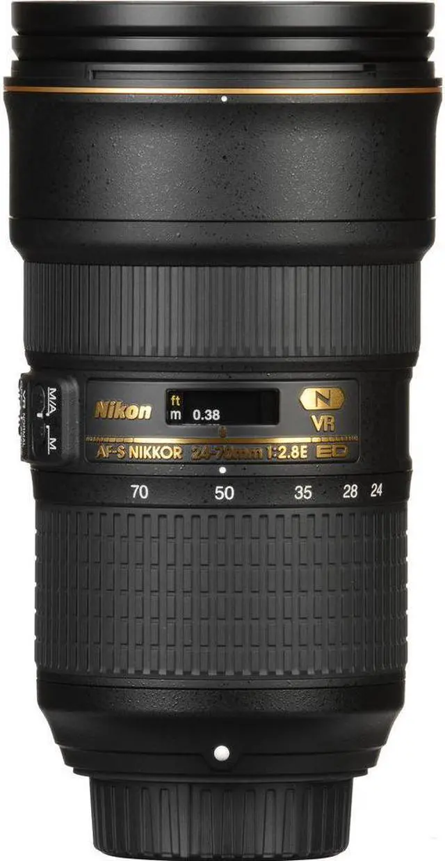 Alt view image 4 of 4 - Nikon - AF-S NIKKOR 24-70mm f/2.8E ED VR Wide-Angle Zoom Lens (20052) + 64GB Card - Bundle