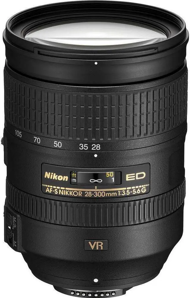 Alt view image 2 of 4 - Nikon AF-S NIKKOR 28-300mm f/3.5-5.6G ED VR Lens (2191) + 64GB Memory Card + Filters - Bundle