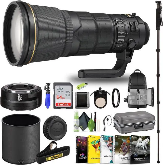 Main image of Nikon - AF-S NIKKOR 400mm f/2.8E FL ED VR Lens for DSLR Cameras (2217) + FTZ II  - Bundle