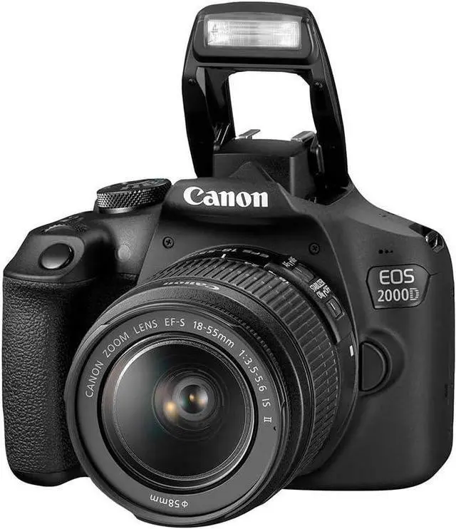 Alt view image 2 of 4 - Canon EOS 2000D DSLR Camera w/EF-S 18-55mm f/3.5-5.6 IS II Lens