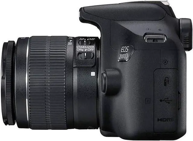 Alt view image 4 of 4 - Canon EOS 2000D DSLR Camera w/EF-S 18-55mm f/3.5-5.6 IS II Lens