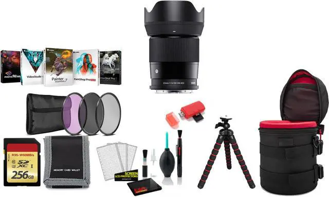 Main image of Sigma 23mm f/1.4 DC DN Contemporary Lens (Leica L) with Tripod and More