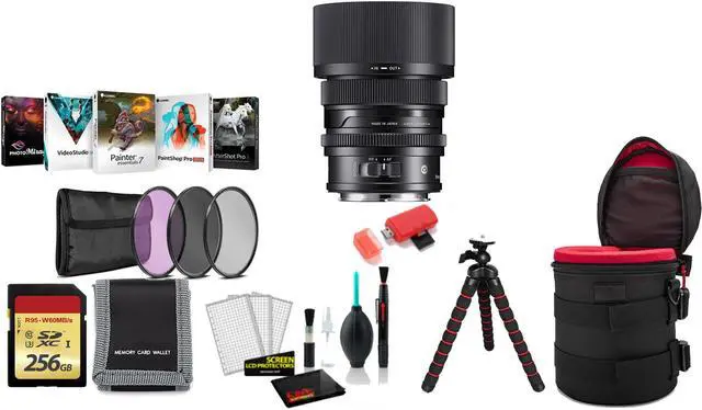 Main image of Sigma 50mm f/2 DG DN Contemporary Lens (Leica L) with Tripod and More