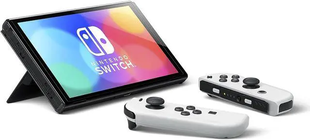 Nintendo Switch OLED Model w/ White Joy-Cons and 128GB Micro
