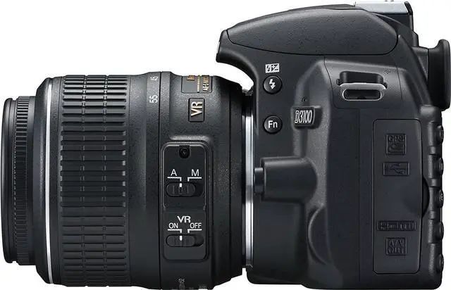 Alt view image 4 of 4 - Nikon D3100 14.2MP Digital Camera Kit with 18-55mm f/3.5-5.6 VR Lens - (Black)