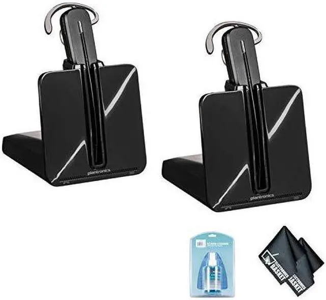 Alt view image 2 of 4 - Plantronics CS540 Wireless Office Headset System (2 Pack) -  Bundle with Universal Screen Cleaner + Microfiber Cleaning Cloth