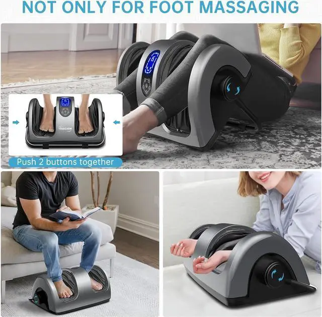 Alt view image 4 of 4 - TISSCARE Foot Massager - Shiatsu Foot Massager with Heat for Neuropathy and Plantar Fasciitis - Feet Massager for Circulation and Pain Relief