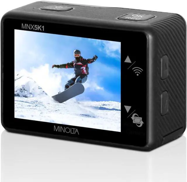 Alt view image 3 of 4 - Minolta MNX5K1 5K Ultra HD, 24 MP Action Camera Kit, Waterproof Case- Bundle Kit