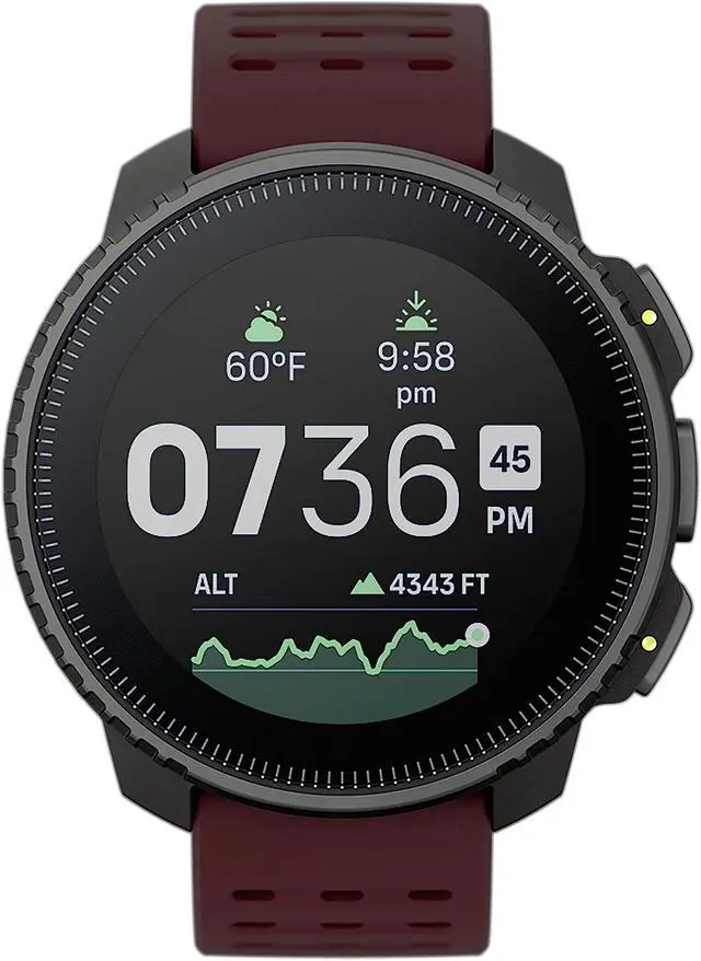 Main image of SUUNTO Vertical: Adventure GPS Watch, Large Screen, Offline Maps,  Black/Ruby
