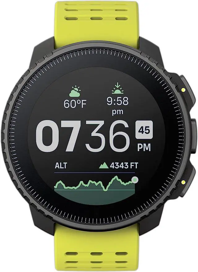 Main image of SUUNTO Vertical: Adventure GPS Watch, Large Screen, Offline Maps, Black/Lime